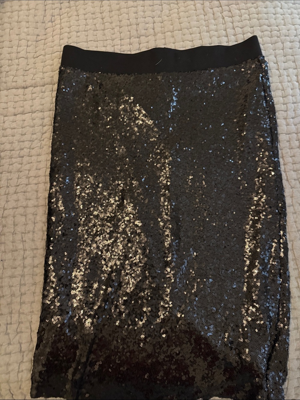 torrid Black Sequined Pencil Skirt